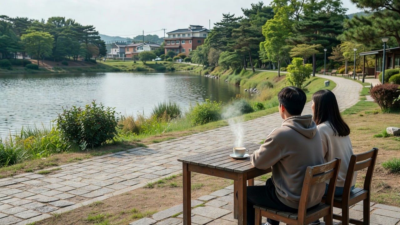 아산 산책 후 쉬기 좋은 카페·호수 코스 추천: 신정호와 곡교천 중심
